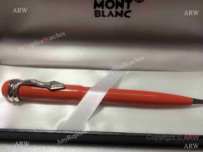 New Style Copy Mont Blanc Heritage Collection Rouge Et Noir RED Ballpoint Pen